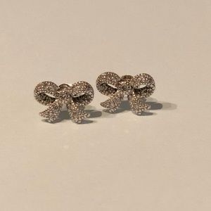 Kate Spade crystal bow earring studs